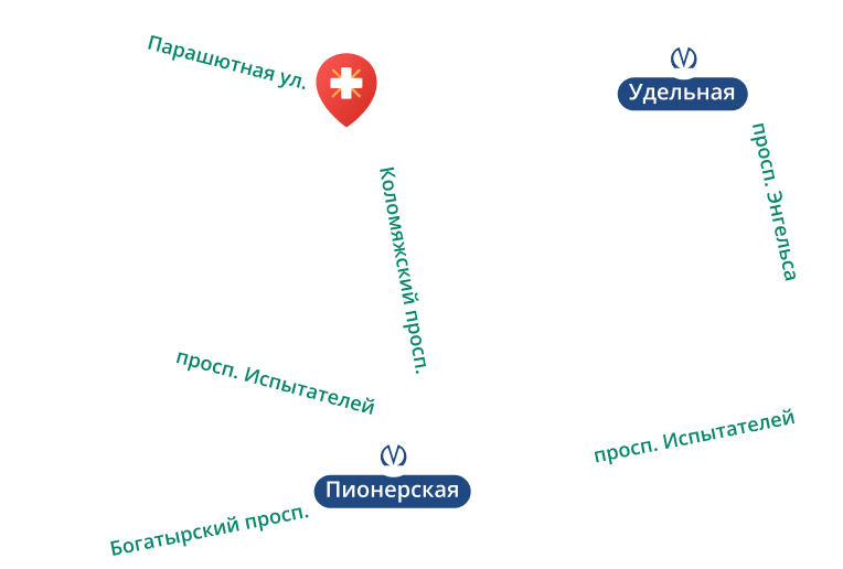 Многопрофильная клиника на Коломяжском пр., 36/2
