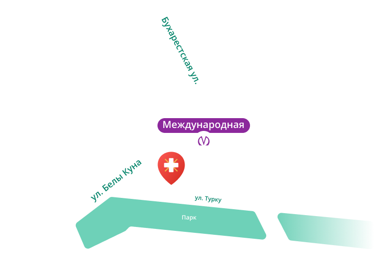 Многопрофильная клиника на Белы Куна ул., д.1 корп.2